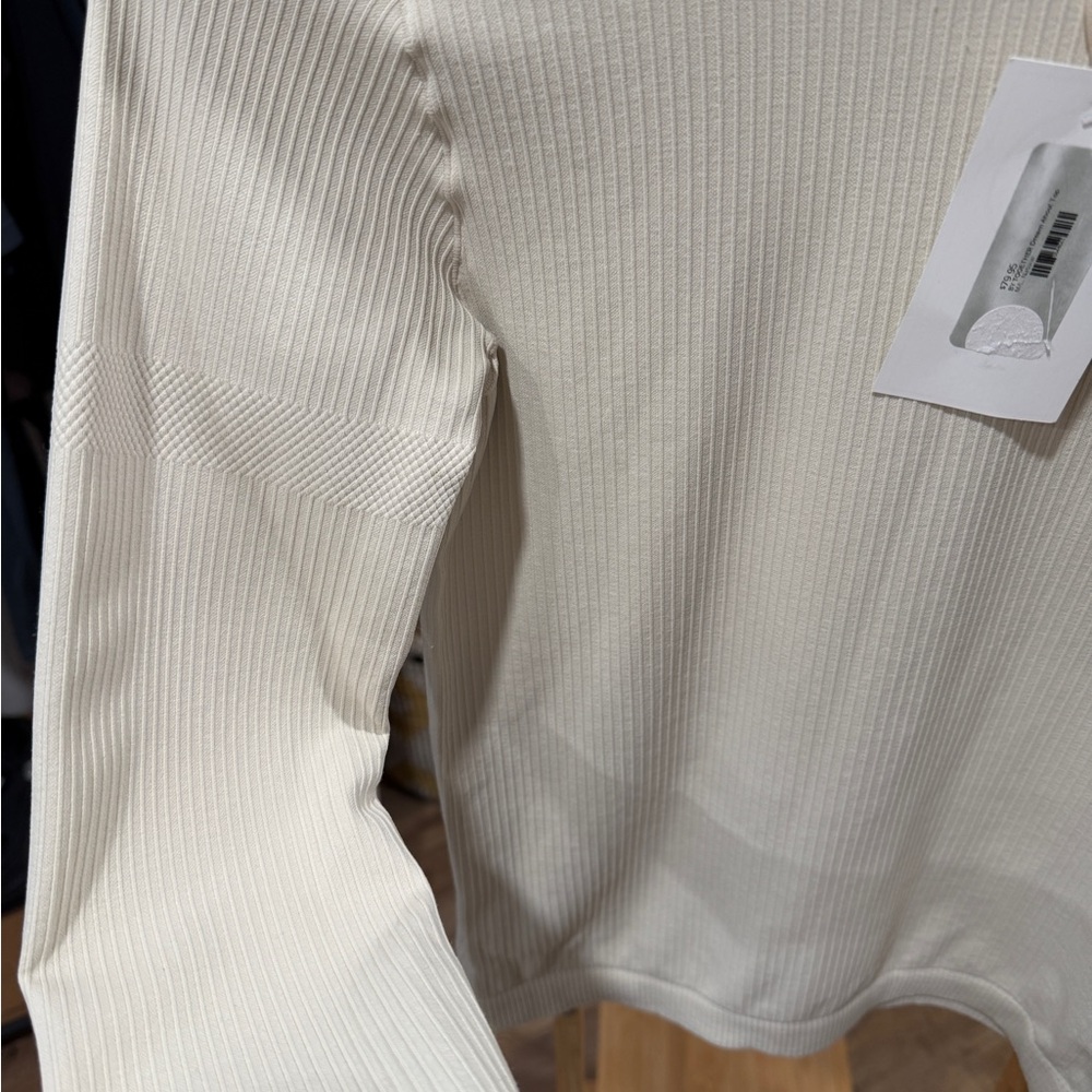 By Together Beige Ribbed Top - Picture 2 of 5